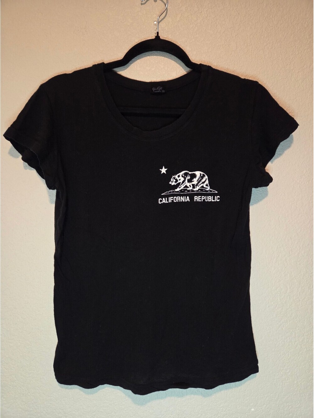 John Galt California Republic Black Graphic T-Shirt OS